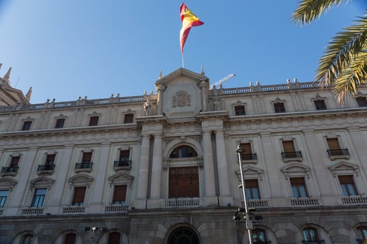 Buildings' facades of great architectural interest in the city of Barcelona - Spain photo