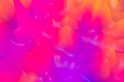 Holographic liquid gradient background. Trendy fluid wave 3d rendering. Abstract stylish blurred texture. Yellow, green, and blue color composition photo