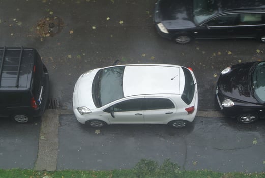 cars on the street photo