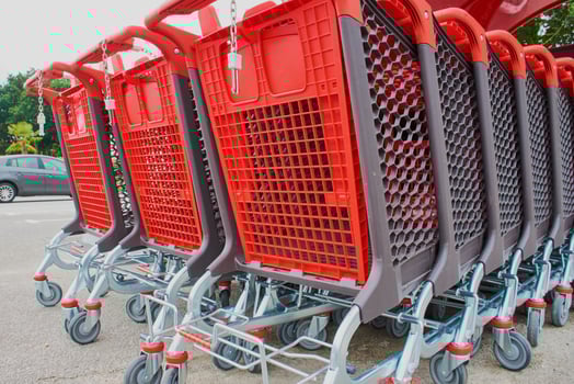 French big shopping carts photo