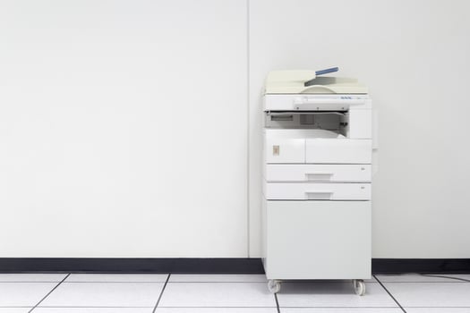 multifunction laser printer in office photo