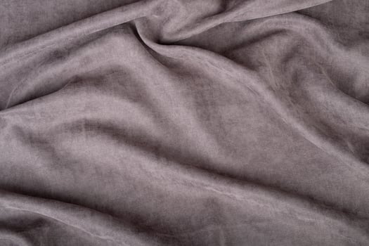 wrinkled gray blanket, delicate silk fabric texture photo