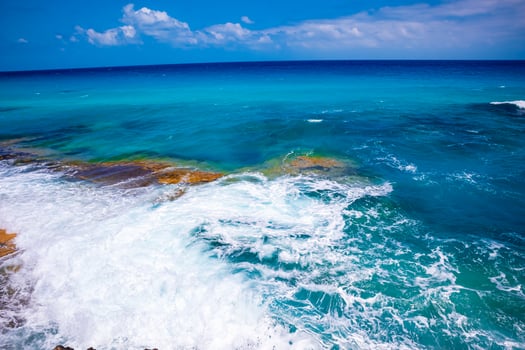 wide sea wave foam wallpaper photo