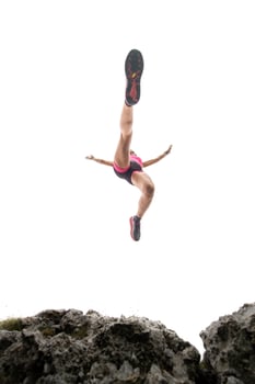 Female athlete trail photo