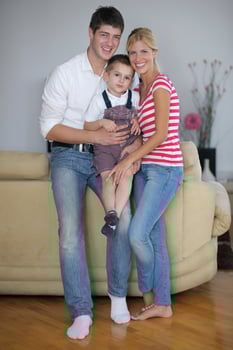 family at home photo
