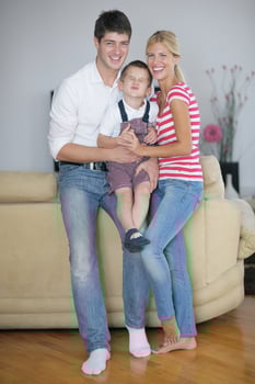 family at home photo