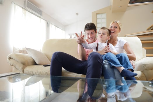 family at home photo