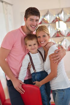 family at home photo