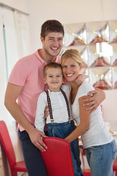 family at home photo