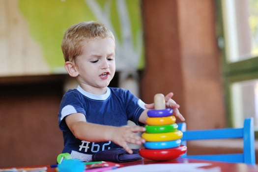 cute little child play and have fun photo