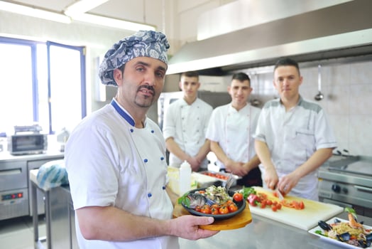 chef preparing food photo