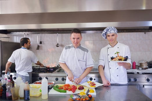 chef preparing food photo