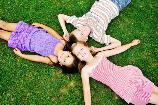 happy kids outdoor photo