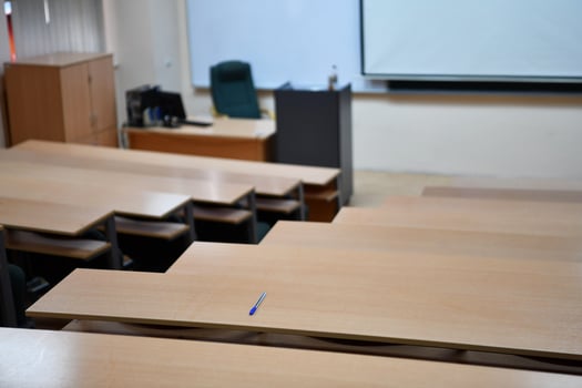 empty classroom view photo