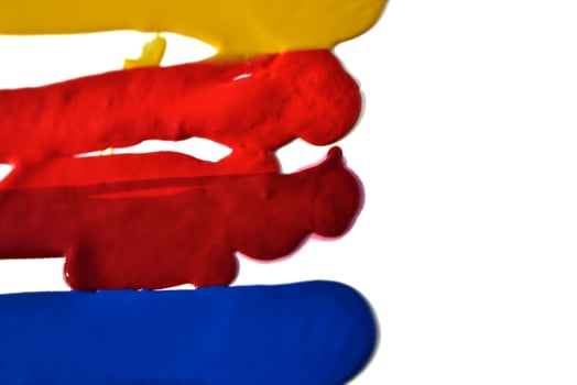 Paint on white surface photo