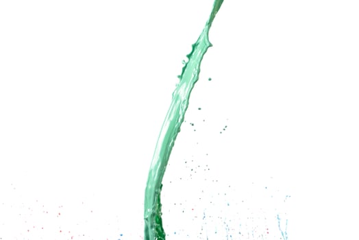 Colors on a white surface photo