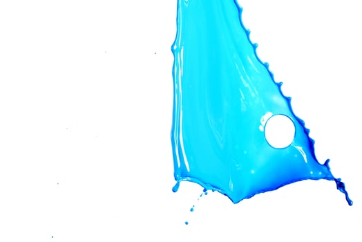Colors on a white surface photo