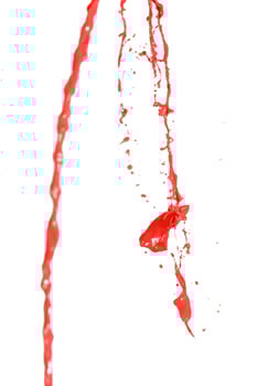 Colors on a white surface photo