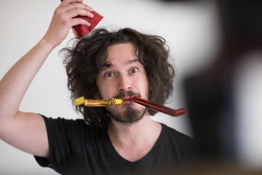 Party man portrait photo