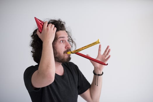 Party man portrait photo