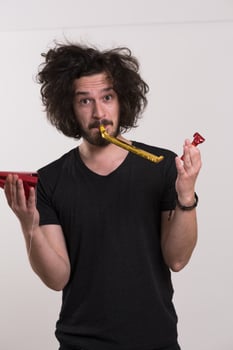 Party man portrait photo