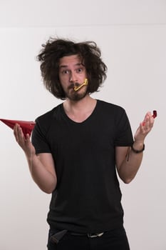 Party man portrait photo