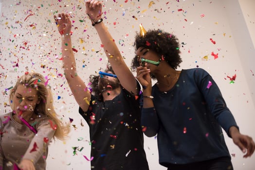 confetti party view photo