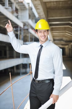 architect on construction site photo
