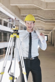 architect on construction site photo