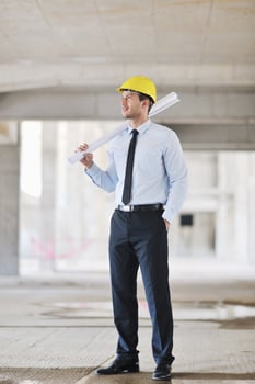 architect on construction site photo