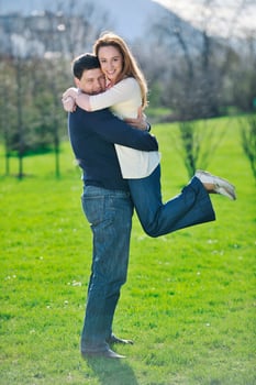 happy couple outdoor photo