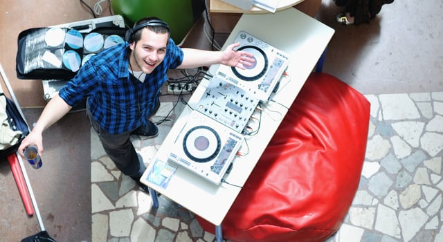 dj on party event photo