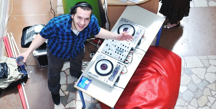 dj on party event photo