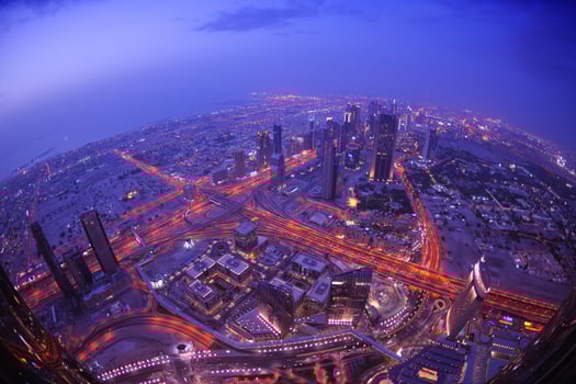 Dubai skyline view photo
