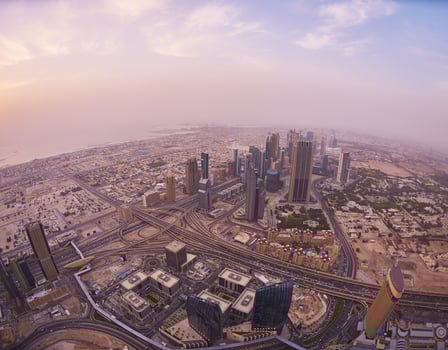 Dubai downtown view photo