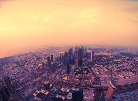 dubai downtown view photo