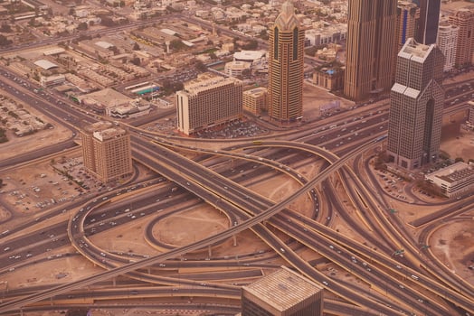 dubai downtown view photo