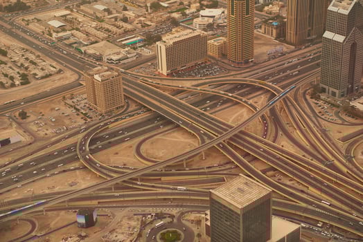 dubai downtown view photo