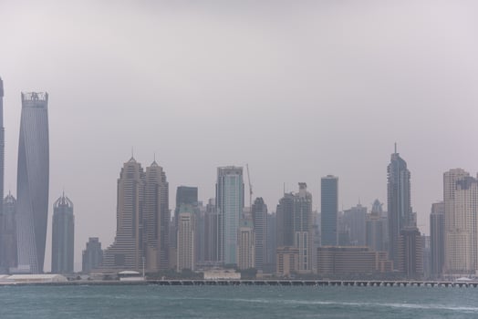 Panorama Dubai city UAE photo