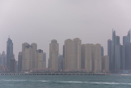 Panorama Dubai city UAE photo