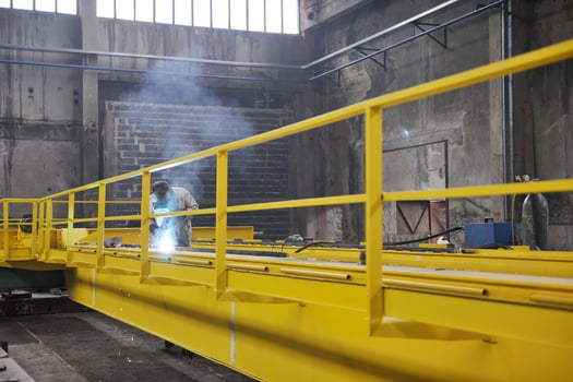 welder in factory photo