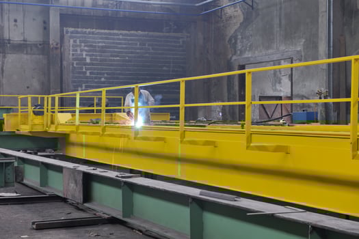 welder in factory photo
