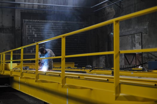 welder in factory photo
