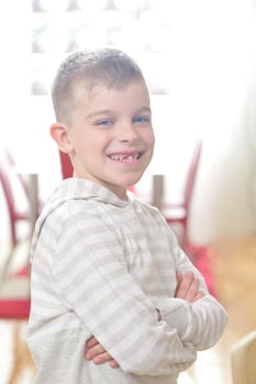 happy young boy portrait photo