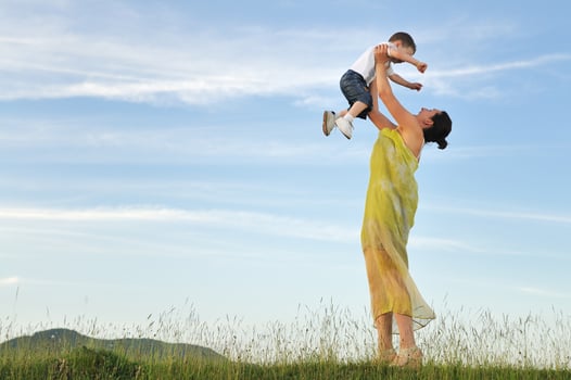woman child outdoor photo