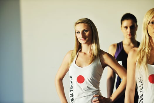 fitness group workout photo