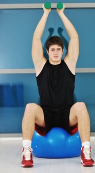 man fitness workout photo