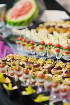 buffet food closeup photo