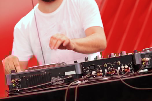 music dj view photo