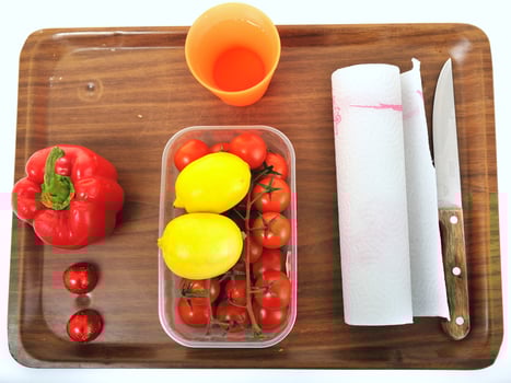 fresh fruits and vegetables photo